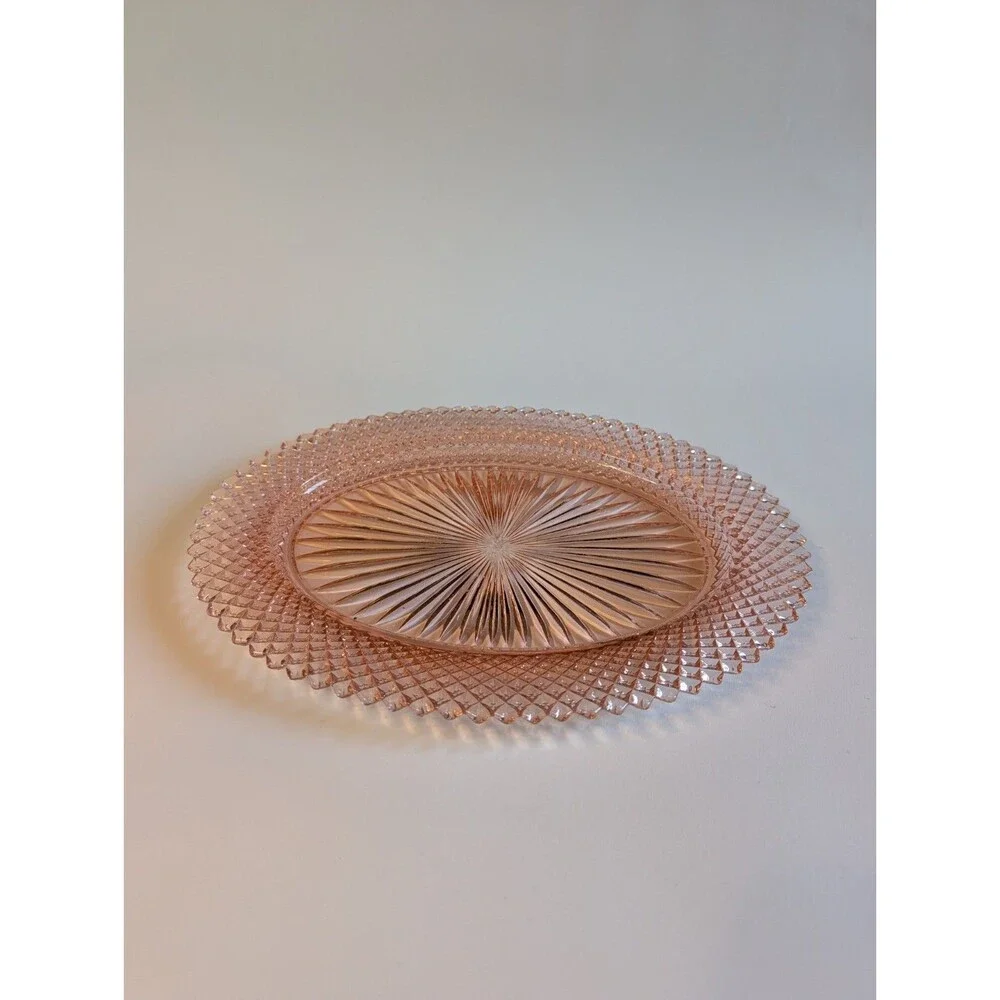 Anchor Hocking Miss America Pink Depression Glass Oval Serving Dish 10.5